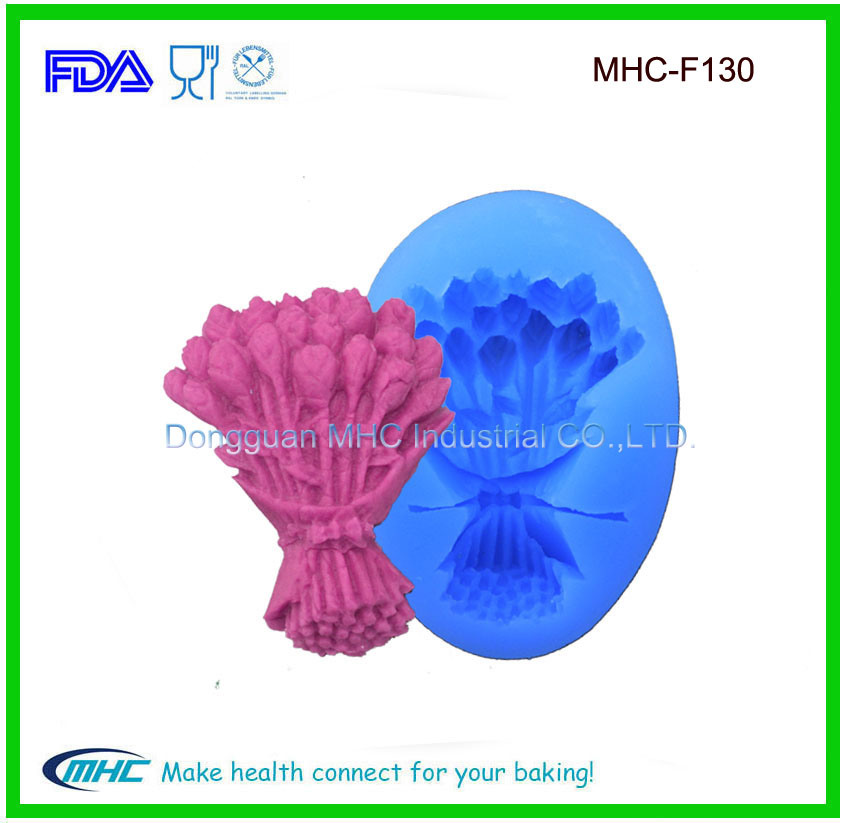 Rose Flower Buds Silicone Mould for Fondant Food Grade