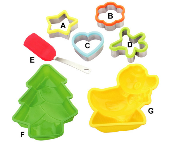 Silicone Cookie Cutter Set (KST340)