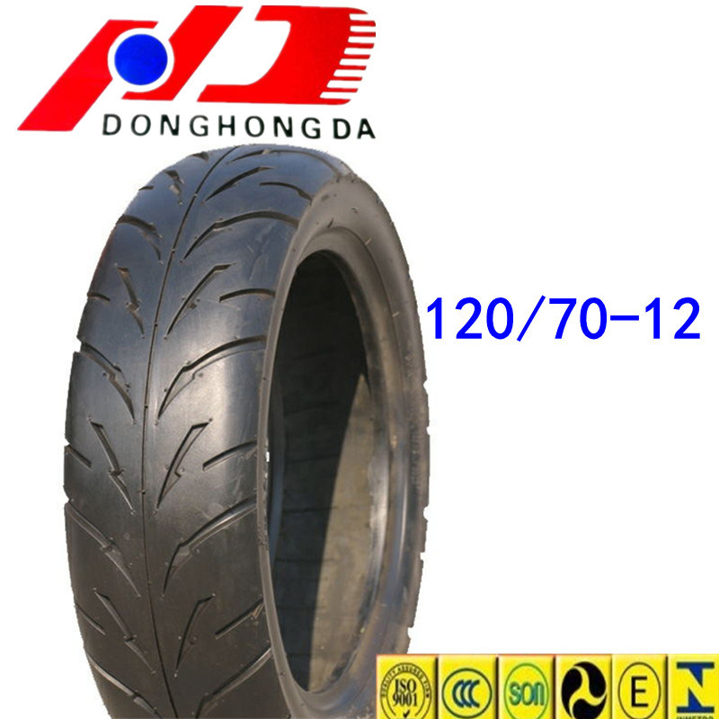 Hot Sale Highway Pattern 120/70-12 Tubeless Motorcycle Tire