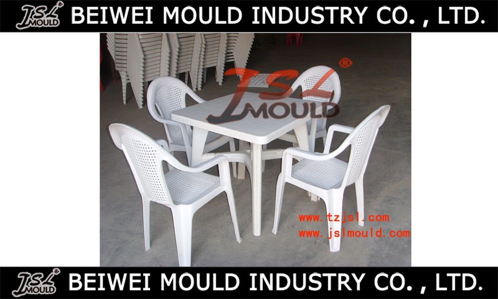 Plastic Outdoor Table/Chair Mould Making in China Huangyan