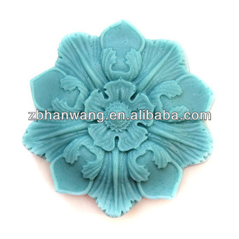 R1255 3D Beautiful Flower Shaped Silicone Soap Molds