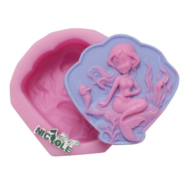 R1434 The Little Mermaid Silicone Soap Molds