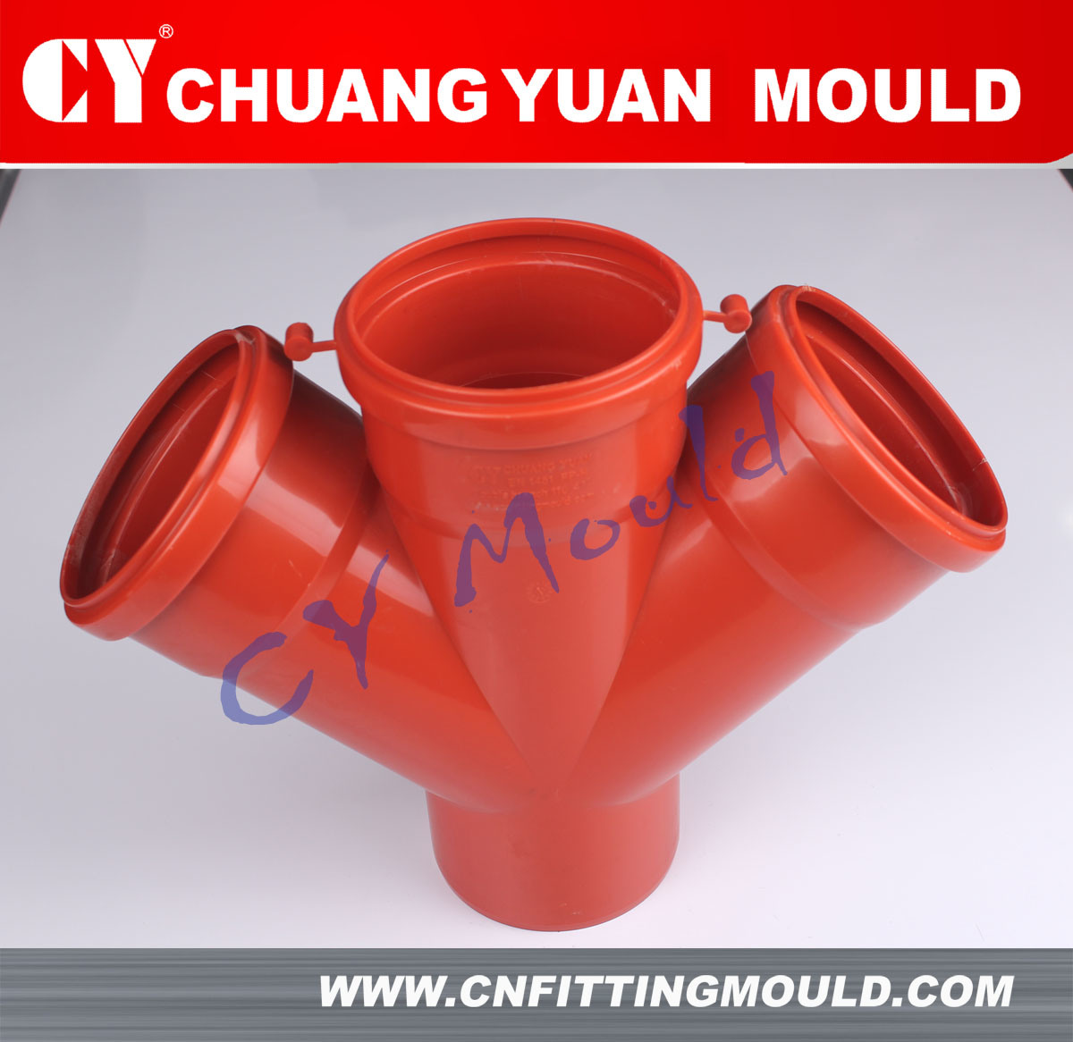 Collapsible Core Double Y pipe fitting mold