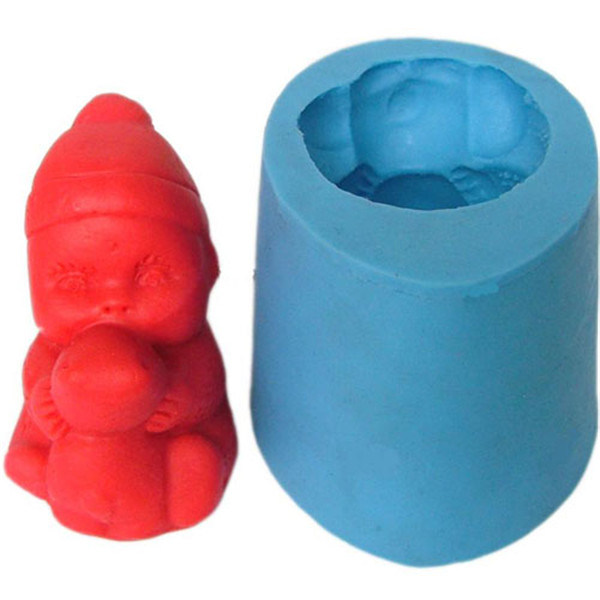 R0645 Handmade Silicone Candle Mold Baby Shape