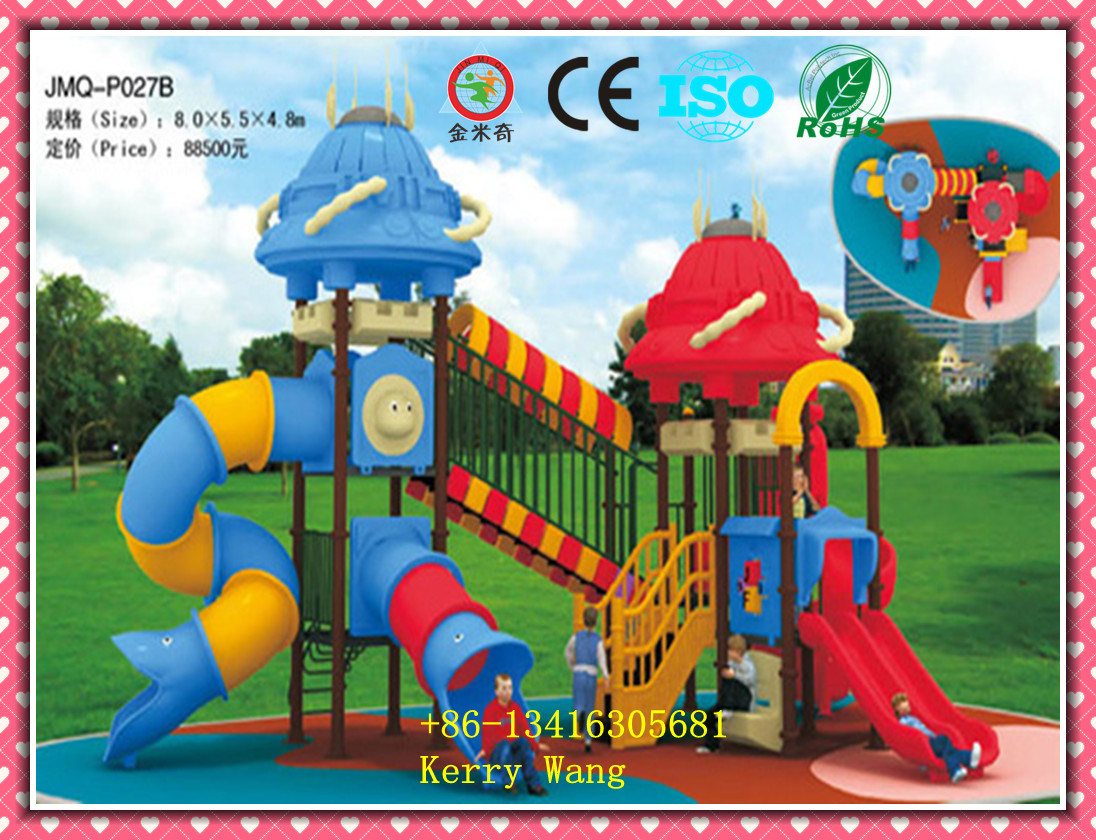 LLDPE Material Rotational Moulding Outdoor Playground, Tube Slide Jmq-P027b