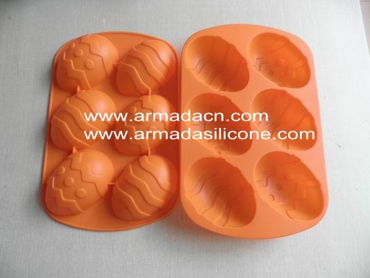 Easter Egg Silicone Muffin Cake Mould (AI-K112)