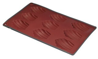 Two Color Silicone 9 Cup Madelaine Muffin Pan & Cake Mould &Bakeware FDA/LFGB (SY1905)