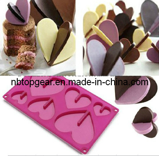 3D Heart Shape Silicone Chocolate Mould