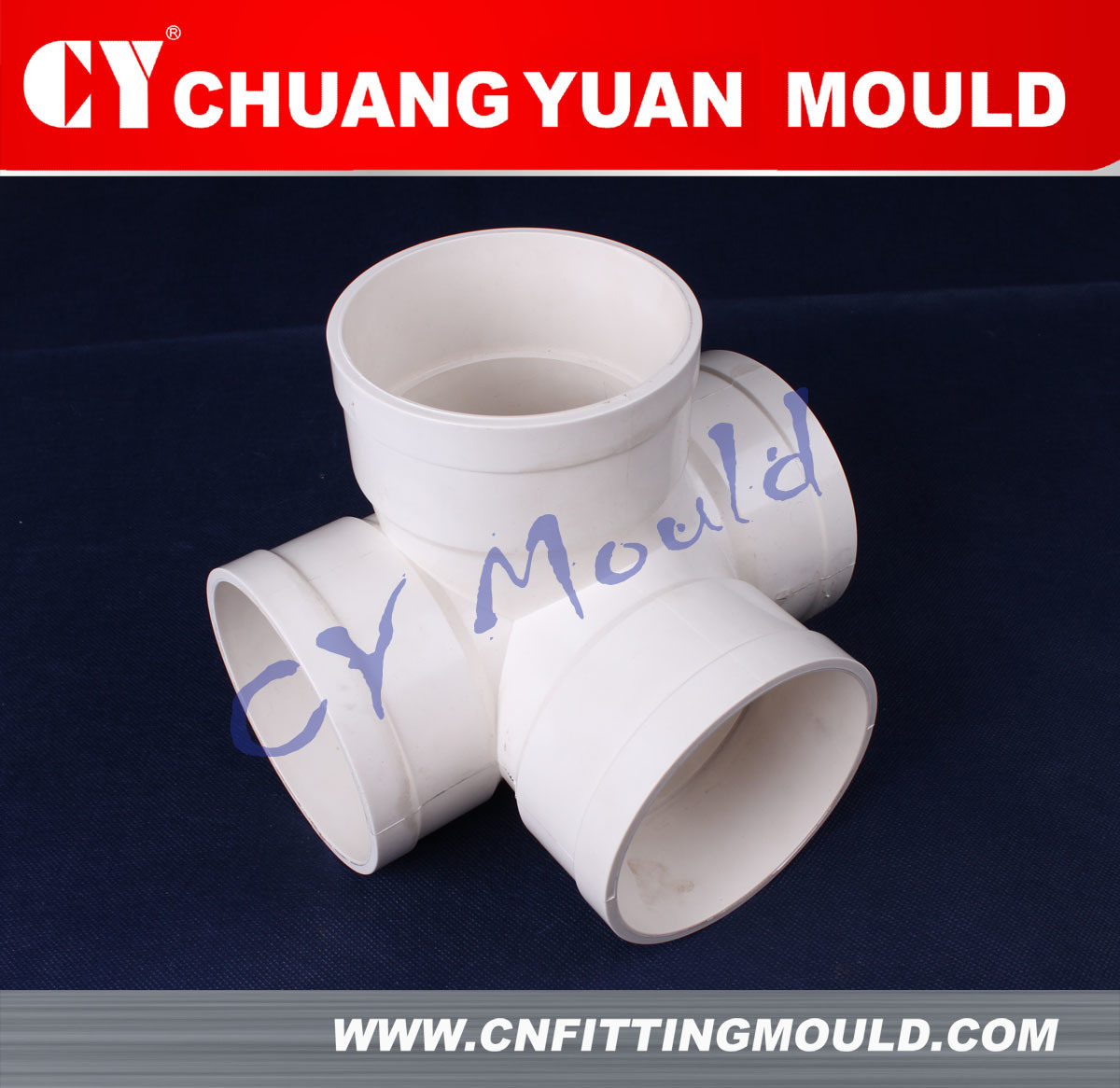 PVC Cubic Four Branch Pipe Fitting Mold