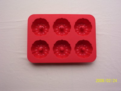 Silicone Muffin Mold- 6 Cav. Round(S108)