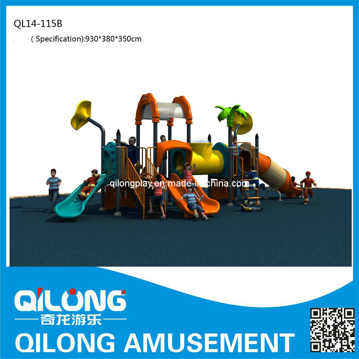 Professional Outdoor Playground Sets (QL14-115B)