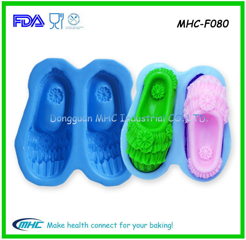 FDA Standard Shoes Shape Silicone Soap Moulds