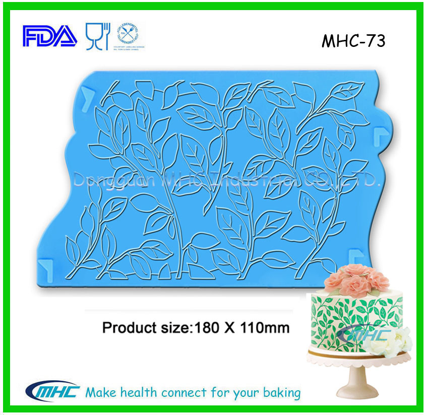 Private Design Flower Pattern Cake Decoration Silicone Onlay