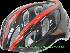 Adult Helmet CE Helmet Riding Helmet in-Mold Helmet Bt-100 Black/Red