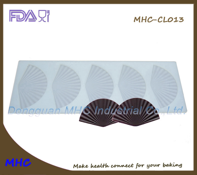 Hand Fan Pattern Silicone Chocolate Mould for Dessert Maker
