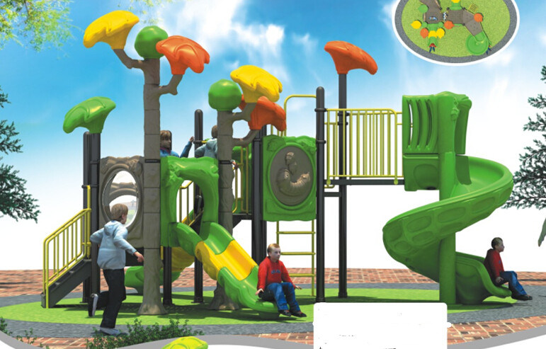 2015 Hot Selling Outdoor Playground Slide with GS and TUV Certificate QQ14019-1