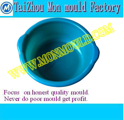 Injection Molding/Mold Service, Plastic Handle Bason Mould/Wash Bason Mould