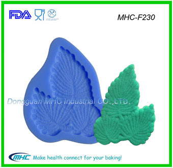 Leave Shape Silicone Candy Mould for Cake Decorating