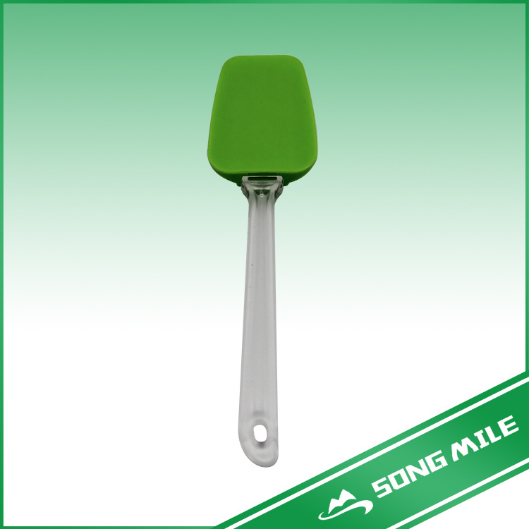 Environmental Protection Non-Toxic Green Silicone Spoon