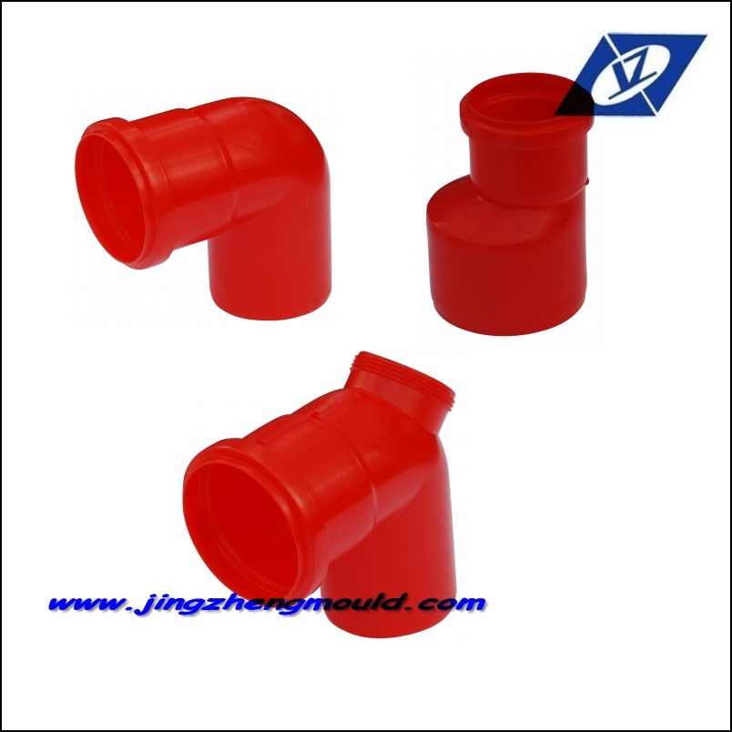PP Drainage Water Pipe Fittings with Rubber Mould