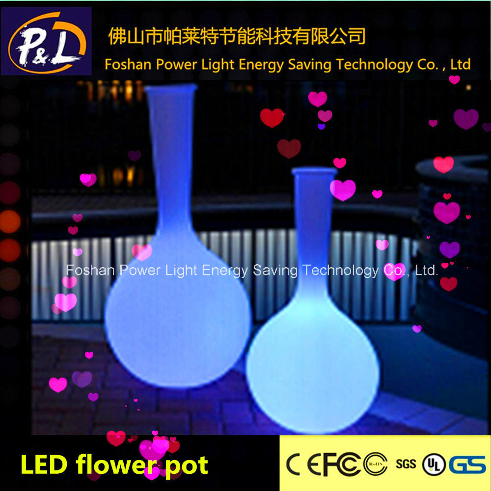 Home Decorative Plastic LED Lighted Flower Vase