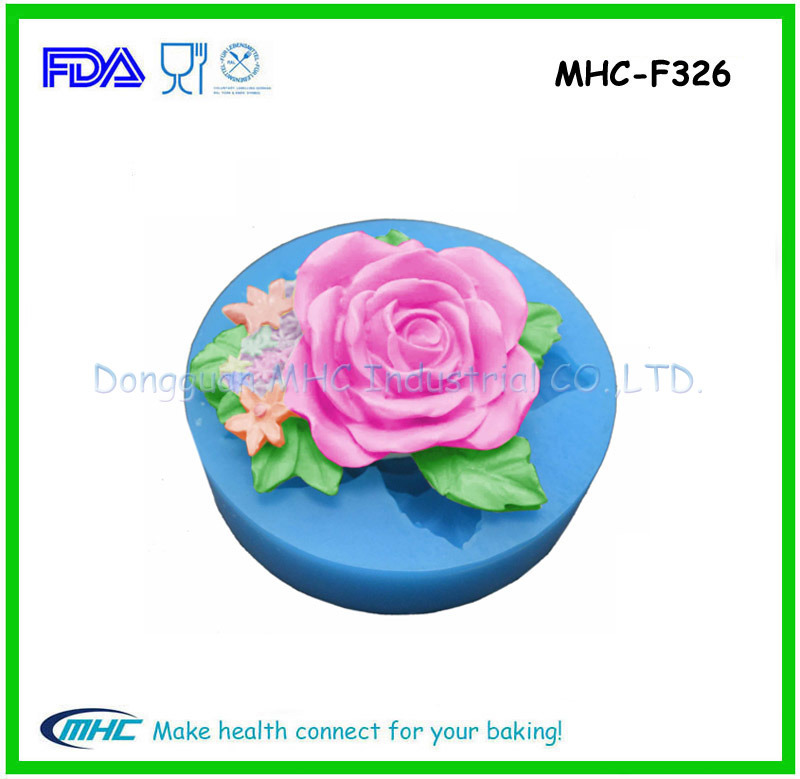 Low MOQ Rose Silicone Cake Decorating Molds, Soap Mould