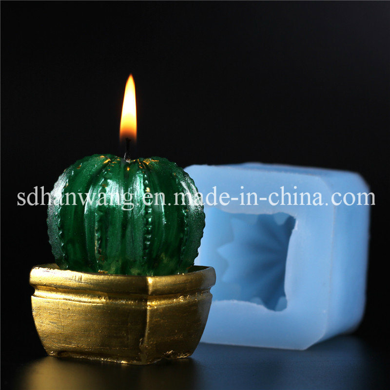H0158 Cactus Shape Silicone Candle Soap Mold