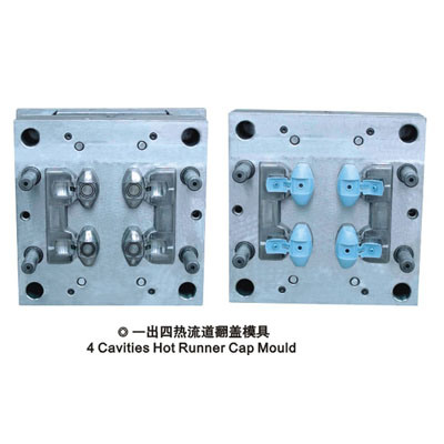 Flip Top Cap Mould with Cold Runner