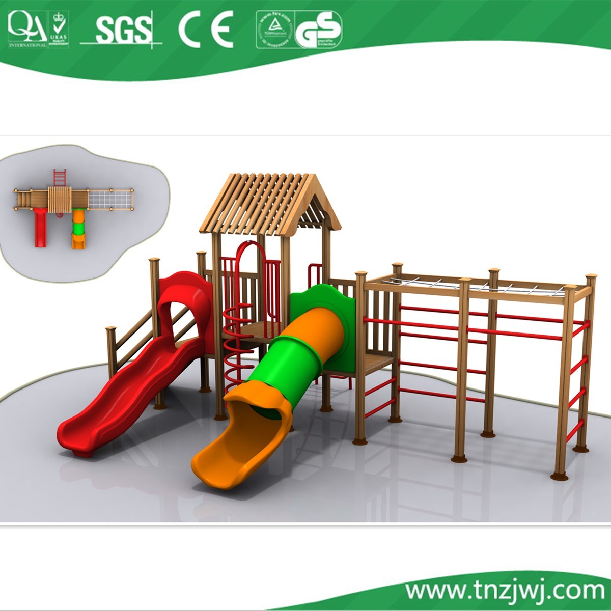 Kids Outdoor Play Structure Slide Playground