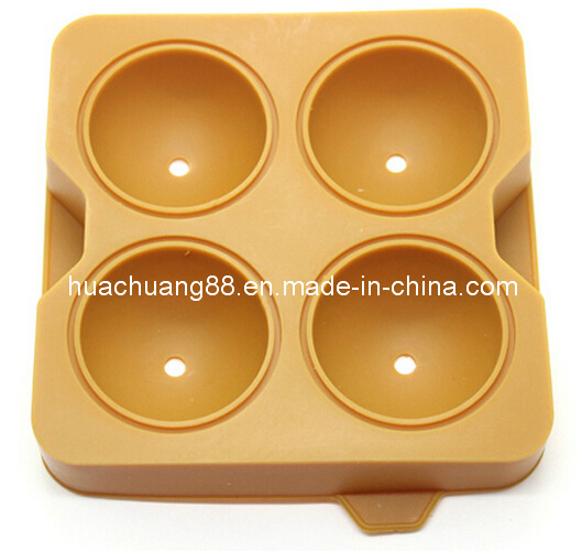 New Design 4 Cup Silione Ice Ball Mould/Silicone Ice for Whisky
