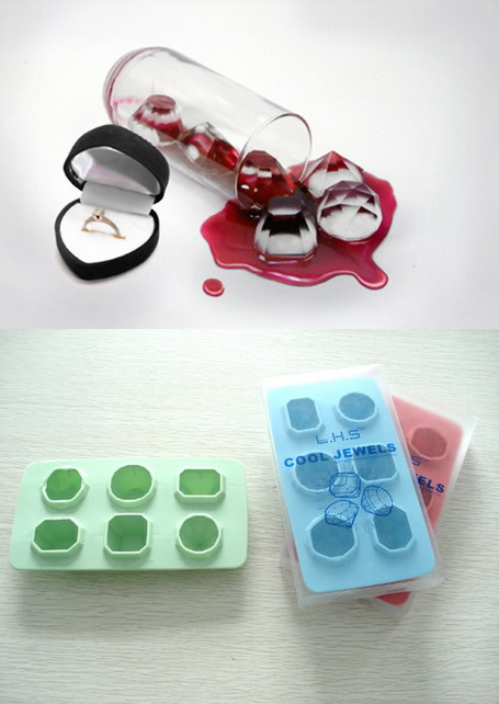 Promotion Diamond TPR Silicone Ice Tray (LY0031)