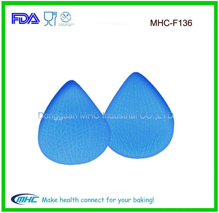 2PCS Silicone 3D Leaves Making Mould