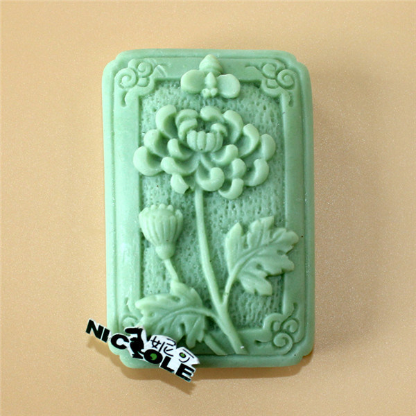 H0226 Flower Decorating Silicone Soap Mold