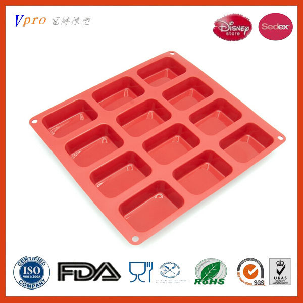 12-Cavity Silicone Petite Loaf Pan