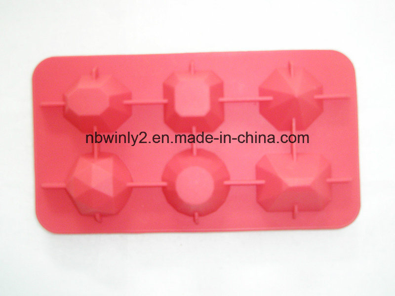 6 Holes Silicone Cake Mold (WLS3027)