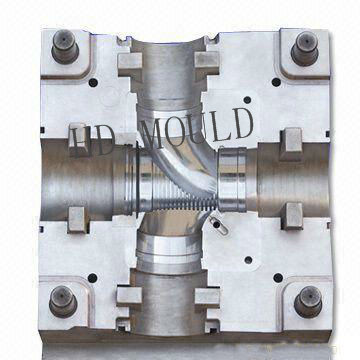 Plastic Two-Way Pipe Fitting Mold, Four-Way Pipe Mold