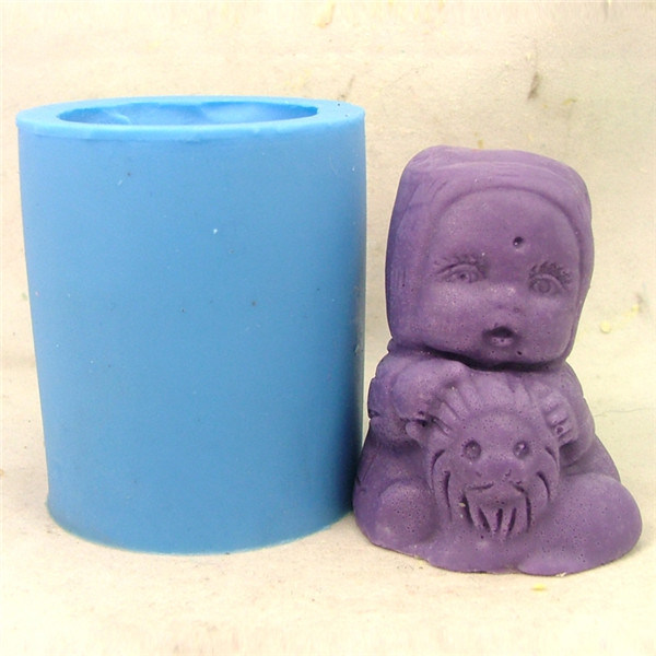 R0444 Baby Doll Silicone Candle Mould