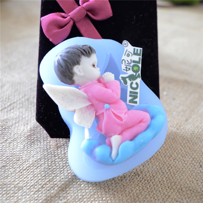 F0853 Silicone Baby Angel Fondant Moulds