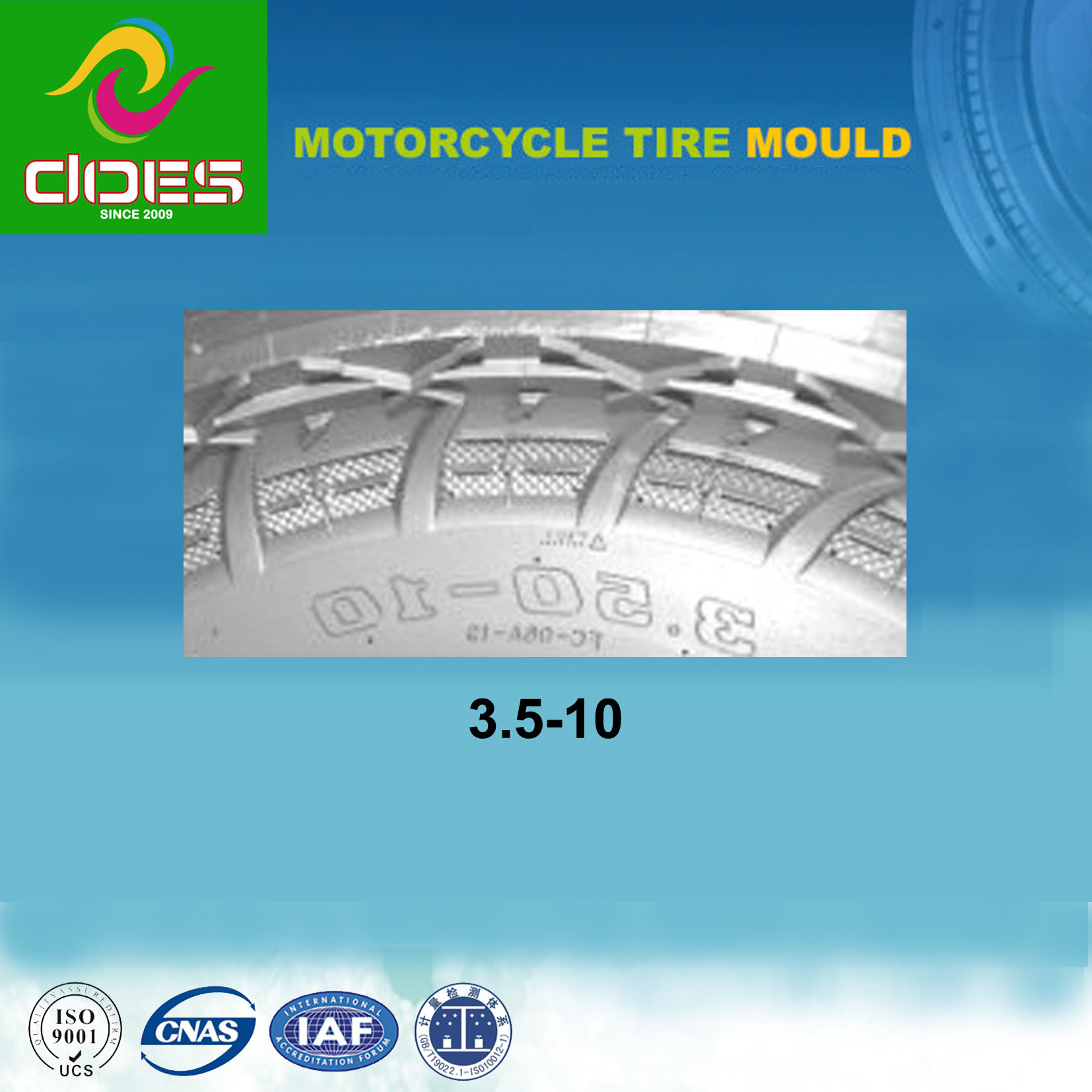 High Quality New Motorcycle Tyre Mould 3.5-10