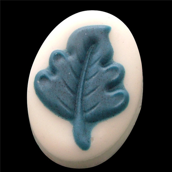 R0232 Leaf Oval Shape Food Grade Silicone Mould for Soap and Chocolate, Budding, Cake, Candy Making