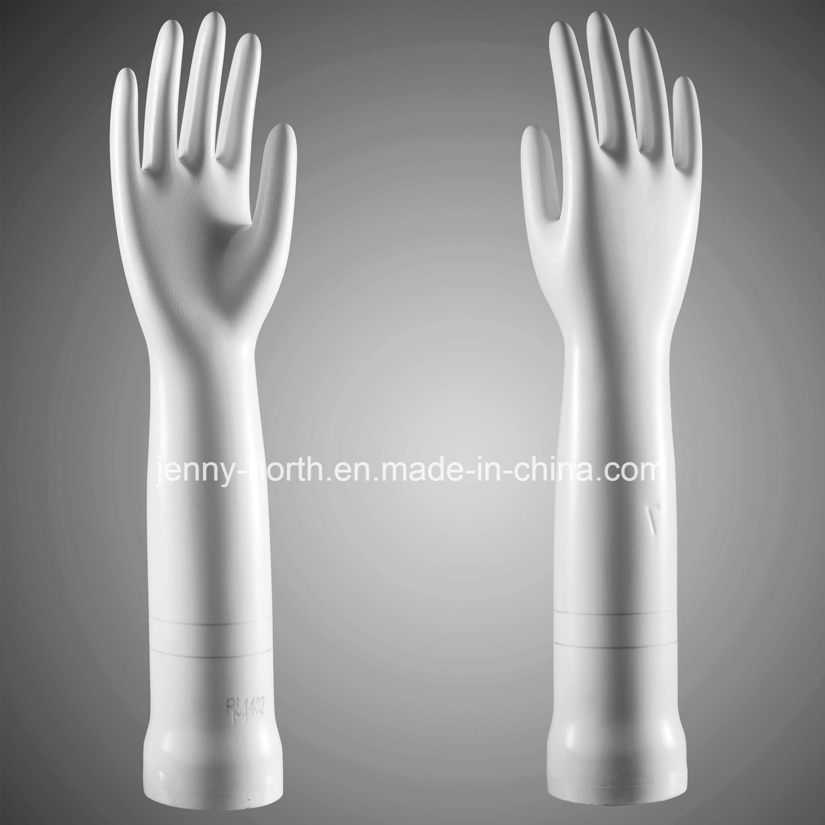 Glaze Pitted Curved Medical Porcelain Gloves Former