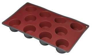 Two Color Silicone 11 Cup Deep Muffin Pan & Cake Mould &Bakeware FDA/LFGB (SY1904)