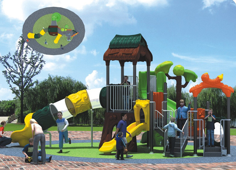 2015 Hot Selling Outdoor Playground Slide with GS and TUV Certificate (QQ14010-2