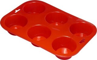 Silicone 6 Cup Muffin Pan & Cake Mould &Bakeware FDA/LFGB (SY1309)