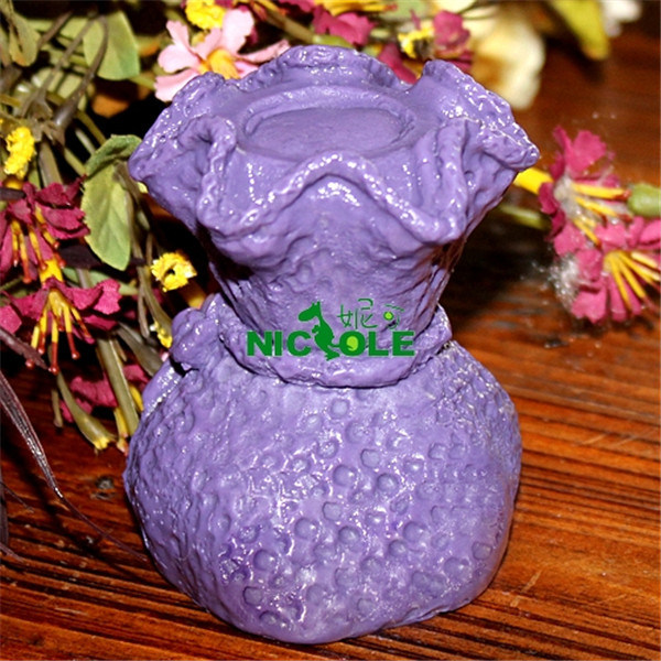 Lz0097 Nicole Decorative Flower Bottle Silicone Soap and Candle Mold