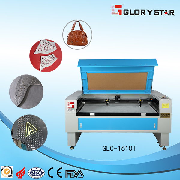 80W Double Head Laser Engraving and Cutting Machine for Fabric Garment 1610