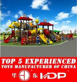 Outdoor Plastic Playground Amusement Park Slide (HD14-020A)