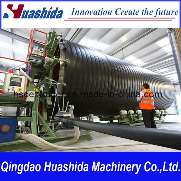 HDPE Spirally Pipe Extrusion Line Structure Wall Pipe Extruder