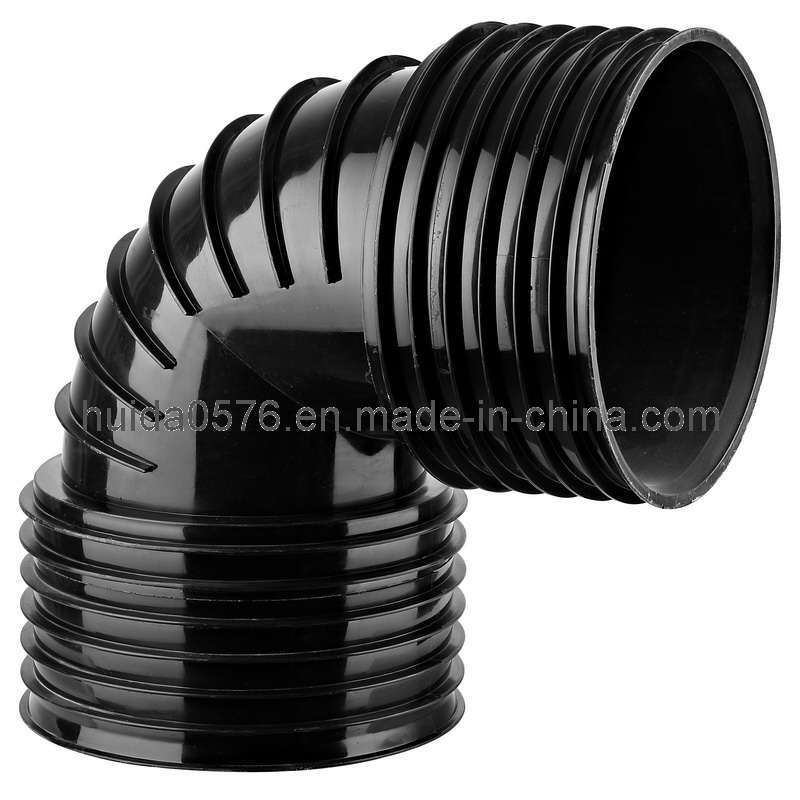 PP Pipe Fitting Mould-PP Corrugated-90deg Corrugated Elbow
