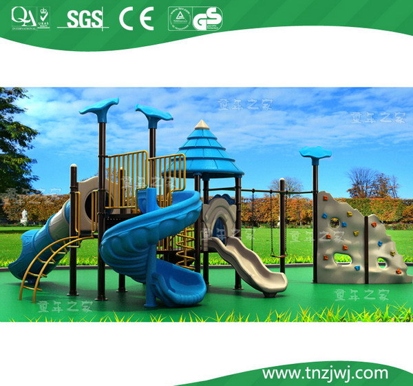 2014 New Design Nigeria Playground Plastic Spiral Slide